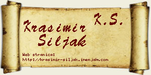 Krasimir Šiljak vizit kartica